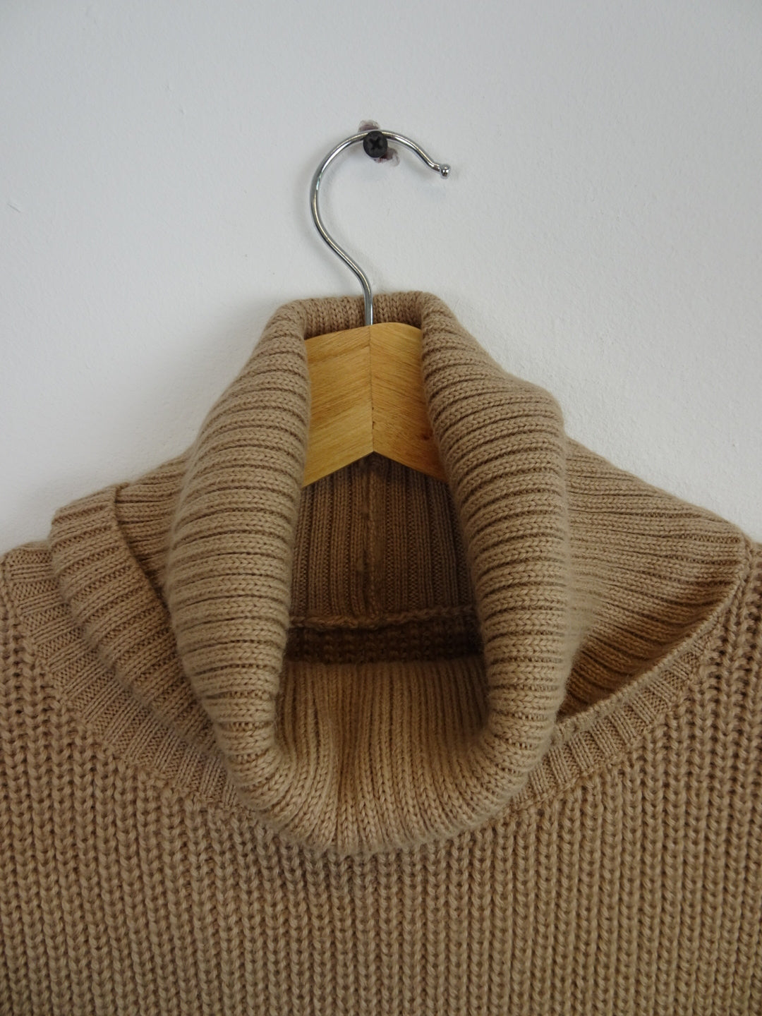 Brown alpaca wool poncho